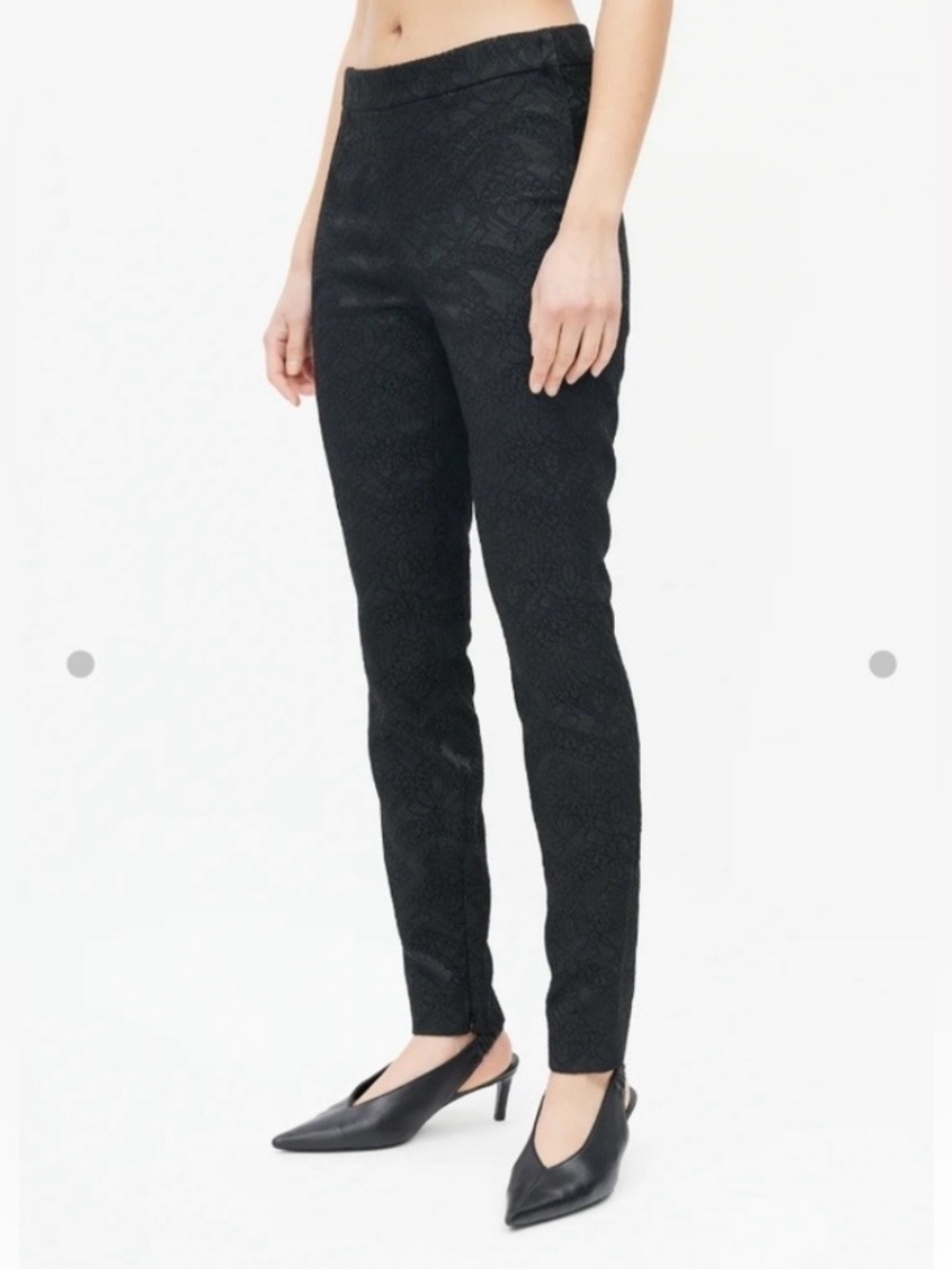 Dolce & Gabbana Black Textured Jacquard Trousers